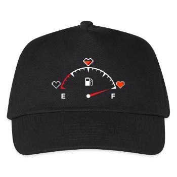 Valentine's Day Heart Gauge - Kids’ Baseball Cap - black - Front