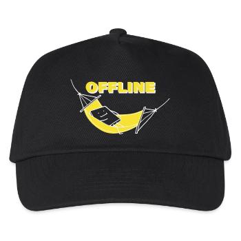 OFFLINE - Kinder Basecap - Schwarz - Vorne