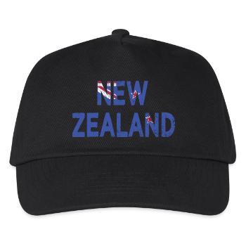 New Zealand Logo New Zealand Flag Of New Zealand - Kids’ Baseball Cap - black - Front