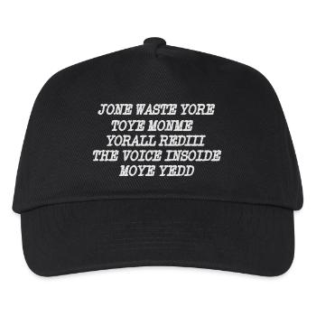 JONE WASTE YORE TOYE MONME YORALL REDIII THE VOICE - Kinder Basecap - Schwarz - Vorne