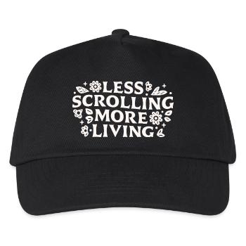 Hör auf, Offline-Zitate zu vernichten und zu scrollen. - Kinder Basecap - Schwarz - Vorne