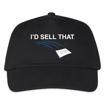 I'd sell that Funny Realtor Real Estate Agent - Kids’ Baseball Cap - black - Front