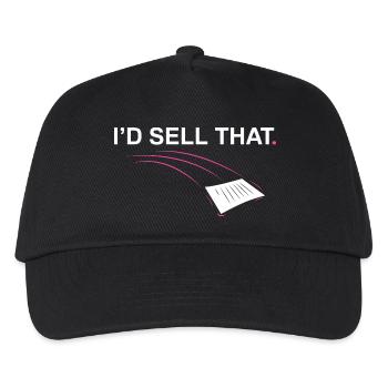 I'd sell that Funny Realtor Real Estate Agent - Kids’ Baseball Cap - black - Front