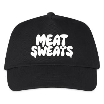 Meat Sweats BBQ Saying Meat Humor - Kids’ Baseball Cap - black - Front
