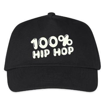 100,-_hip_hop- - Casquette de baseball Enfant - noir - Devant