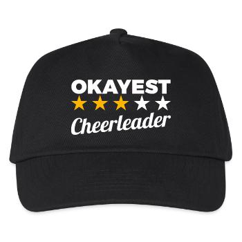 Okayest Cheerleader - Kinder Basecap - Schwarz - Vorne