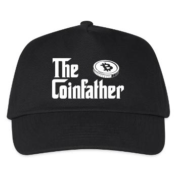 Coinfather Crypto Bitcoin Hodl Blockchain Parody - Kids’ Baseball Cap - black - Front