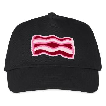 Bacon Bacon Food Funny Meat Foodie - Kids’ Baseball Cap - black - Front