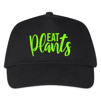 Sigle végétarien végan drôle de Eat Plants - Casquette de baseball Enfant - noir - Devant