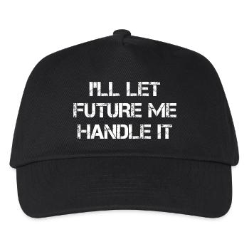 I'll Let Future Me Handle It - Kinder Basecap - Schwarz - Vorne