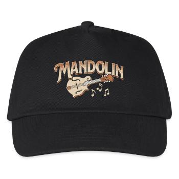 Mandolin Bluegrass Country Folk Music Notes - Kids’ Baseball Cap - black - Front
