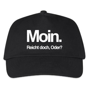 Moin - Kinder Basecap - Schwarz - Vorne