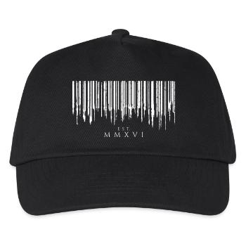 Barcode Tropfen White Est. MMXVI - Kinder Basecap - Schwarz - Vorne