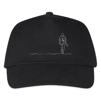 Homme Portant Un Autre Homme Sur Son Dos Dessin... - Casquette de baseball Enfant - noir - Devant