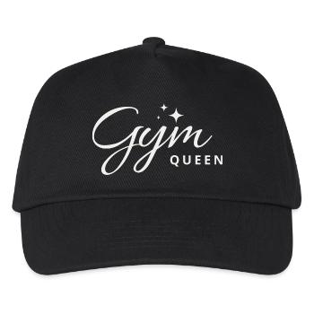 Gym Queen Script Women’s Fitness Gym Girls Workout - Kids’ Baseball Cap - black - Front