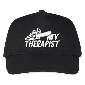 Mein Therapeut - Kinder Basecap - Schwarz - Vorne