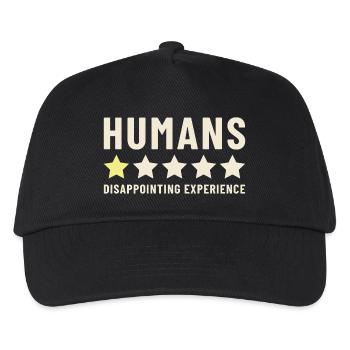 Humans Disappointing Experience Rating - Kids’ Baseball Cap - black - Front