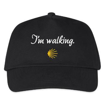 I'm walking | Way of St. James, Pilgrims, Santiago - Kids’ Baseball Cap - black - Front