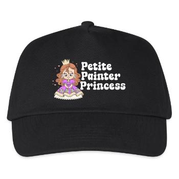 Funny Art Painter Petite Princess Drawing Gift - Kids’ Baseball Cap - black - Front