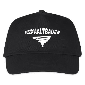 Style Asphaltbauer - Kinder Basecap - Schwarz - Vorne