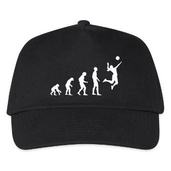 Volleyball Geschenkidee - Kinder Basecap - Schwarz - Vorne