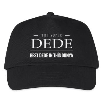 The Super Dede – Best Dede In This Dünya Geschenk - Kinder Basecap - Schwarz - Vorne