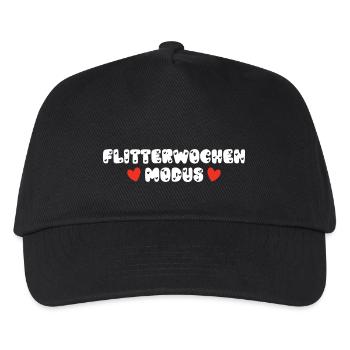 Flitterwochen Modus Hochzeitsreise Reise Hochzeit - Kinder Basecap - Schwarz - Vorne