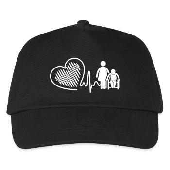 Nursing Aide Heartbeat - Kids’ Baseball Cap - black - Front