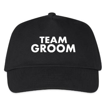 Team groom - Kids’ Baseball Cap - black - Front