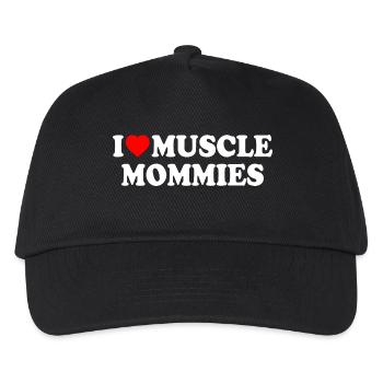 I love muscle mommies - Kids’ Baseball Cap - black - Front