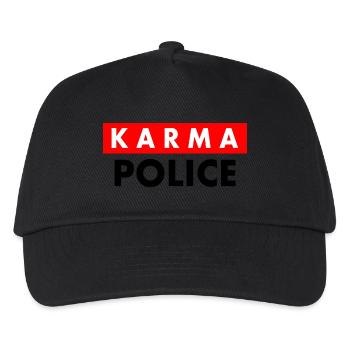 Karma police - Kinder Basecap - Schwarz - Vorne