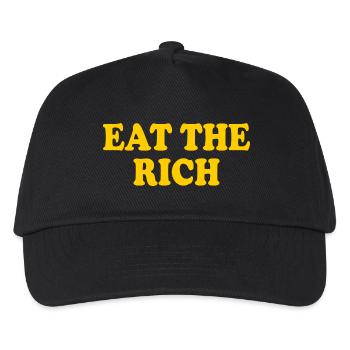 Eat the rich - Kinder Basecap - Schwarz - Vorne