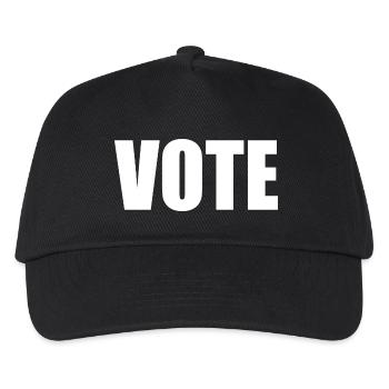 Vote - Kinder Basecap - Schwarz - Vorne