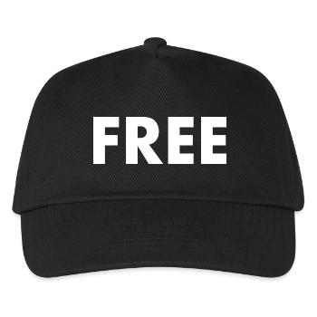 Free - Kids’ Baseball Cap - black - Front