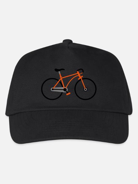 Rennrad - Kinder Basecap - Schwarz
