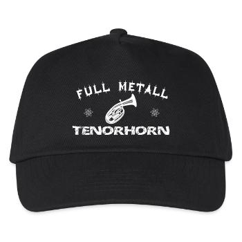 full-metall-tenorhorn - Kinder Basecap - Schwarz - Vorne