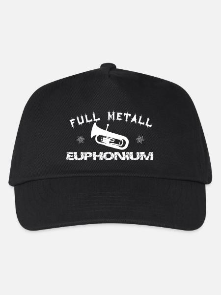 full-metall-euphonium - Kinder Basecap - Schwarz