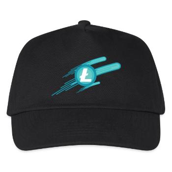 Litecoin auf den Mond! - Kinder Basecap - Schwarz - Vorne