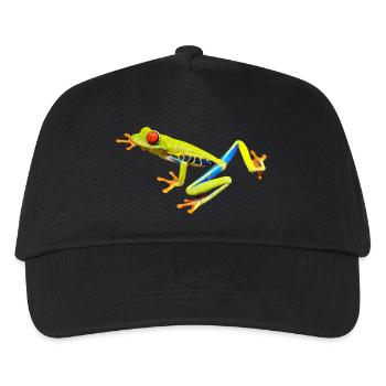 red eye frog frosch - Kinder Basecap - Schwarz - Vorne