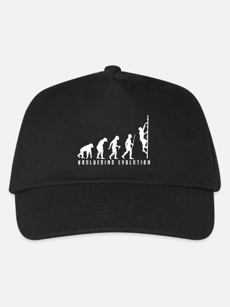 Bouldering Evolution - Kinder Basecap - Schwarz