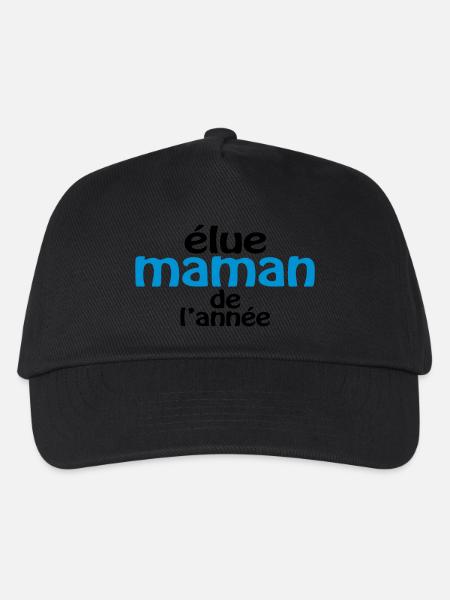 Maman de l'année (2c) - Kids’ Baseball Cap - black