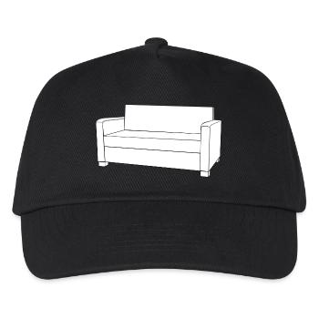 sofa couch chair table chair table lamp lamp lamp benc - Kids’ Baseball Cap - black - Front