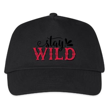 Stay Wild - Kids’ Baseball Cap - black - Front