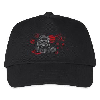 cri silencieux dans l'espace, blanc - Casquette de baseball Enfant - noir - Devant