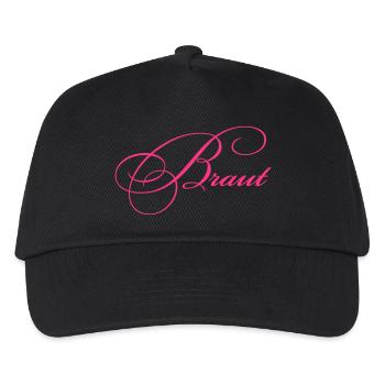 Braut - Kinder Basecap - Schwarz - Vorne