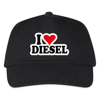 i Love Diesel - Kinder Basecap - Schwarz - Vorne