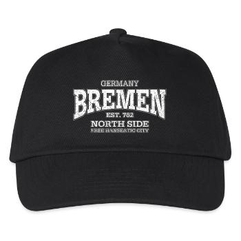Bremen (white oldstyle) - Kids’ Baseball Cap - black - Front