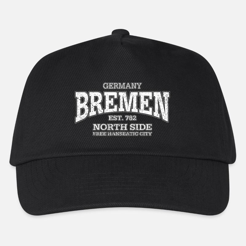 Bremen (white oldstyle) - Kinder Basecap - Schwarz
