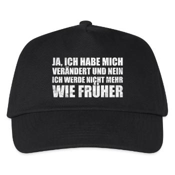 Habe mich verändert T-Shirt Geschenk - Kinder Basecap - Schwarz - Vorne