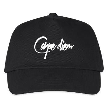 Carpe diem - Kinder Basecap - Schwarz - Vorne